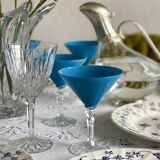 6 verres à cocktails en cristal