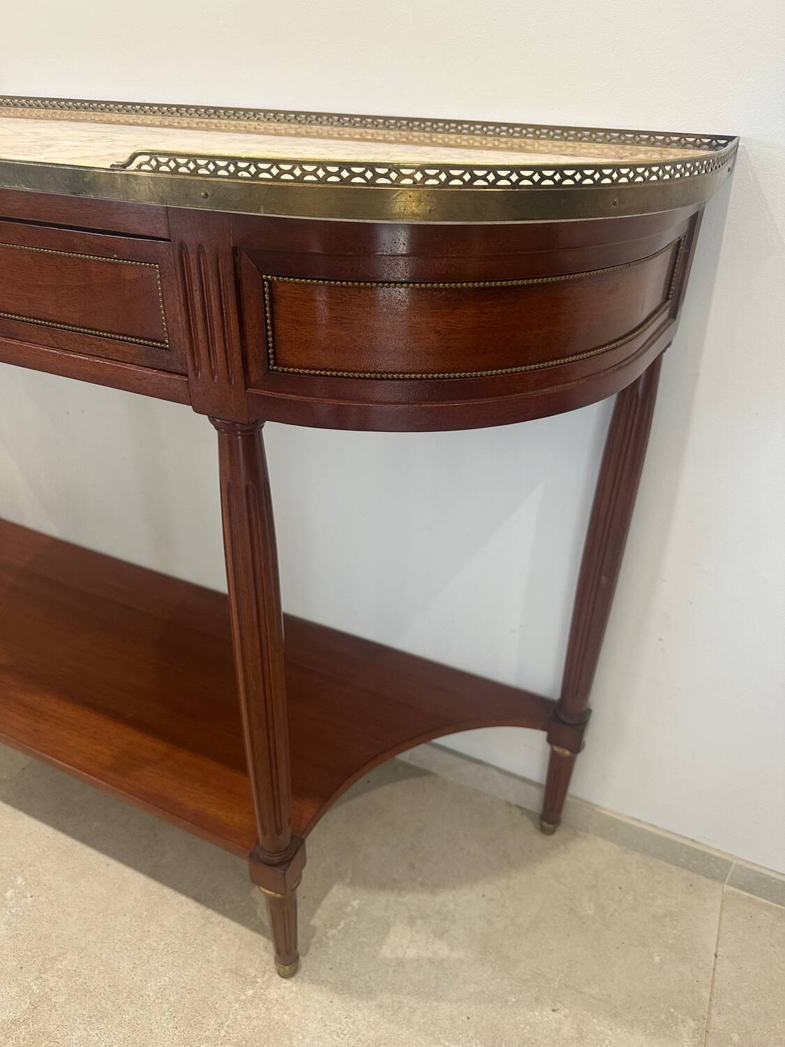 Louis XVI style mahogany console, 19th century