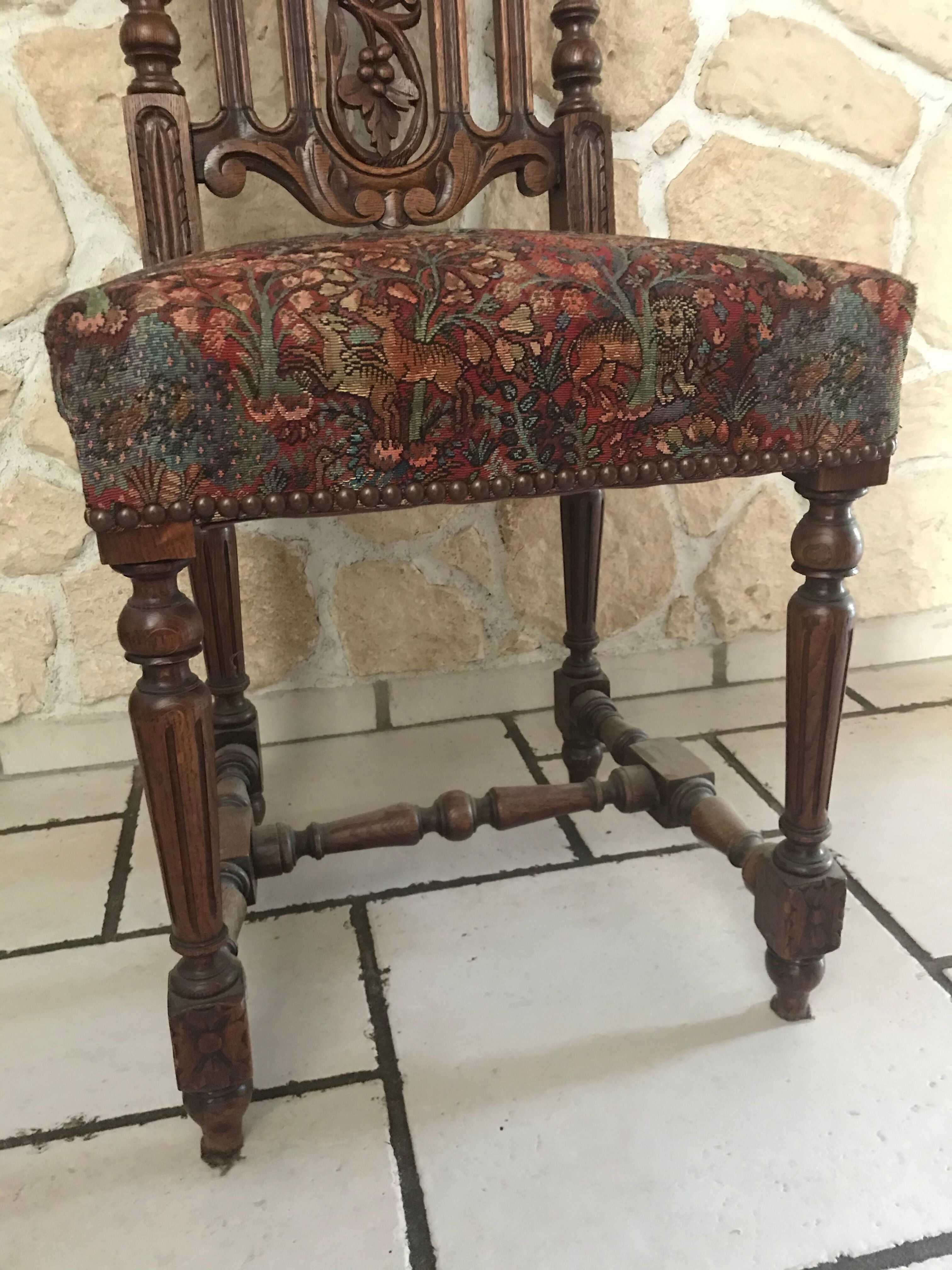 Pair of neogothic chairs