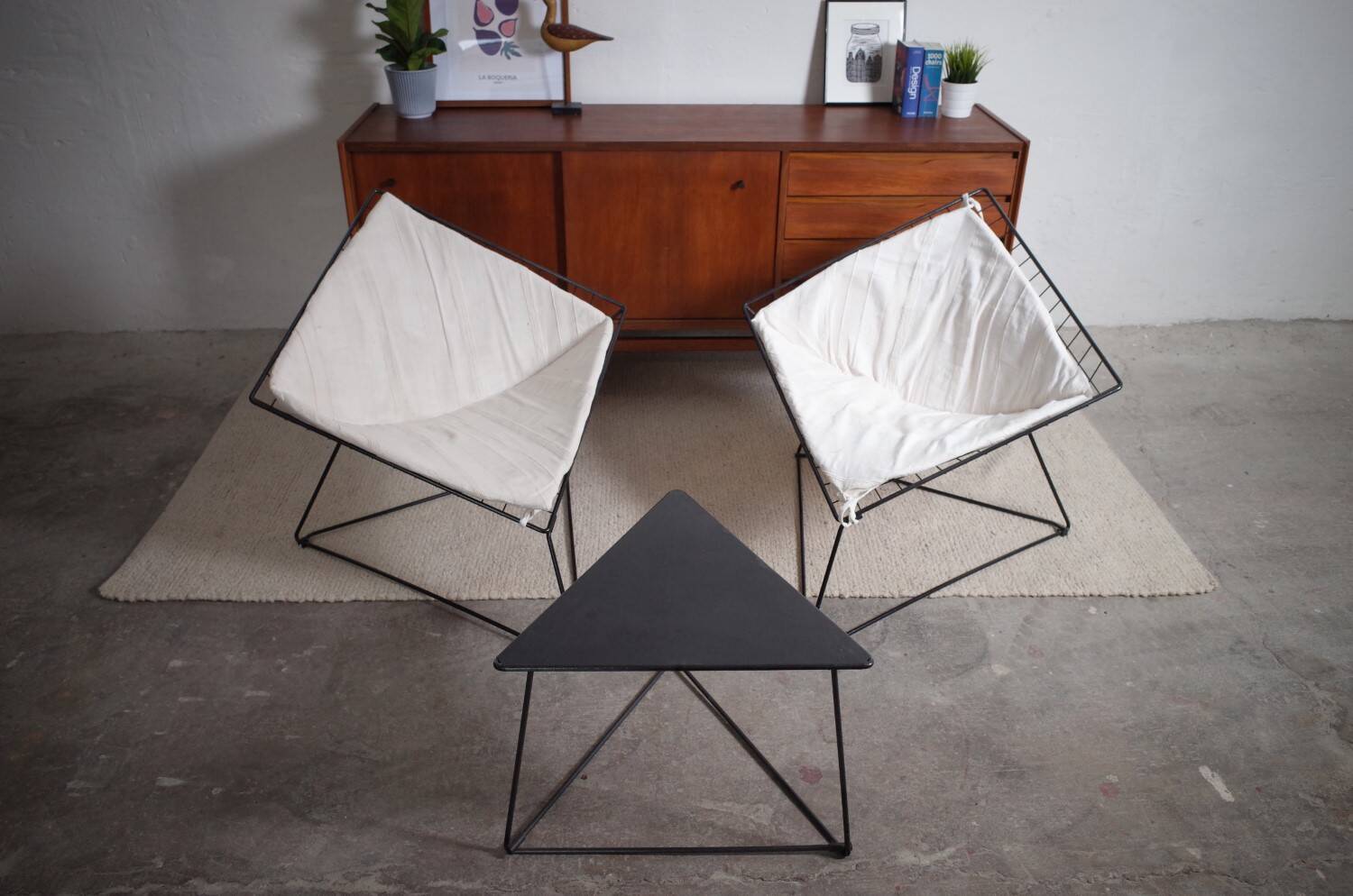2 x OTI Gammelgaard Diamond Sessel + Tisch