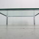 Dutch Metaform Large Steel & Glass Coffee Table by Hank Kwint, 1970