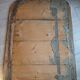 Antique mirror with carved wooden frame