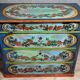 Italian chest of drawers from the Lombardy region in lacquered and painted wood circa 1850