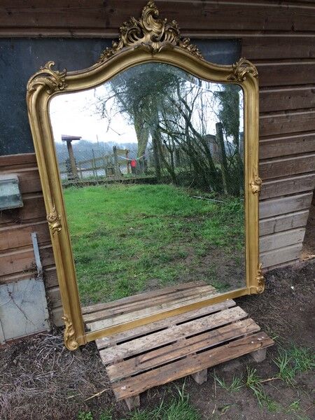 Large golden mirror late 19th
