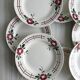 Set of 8 old earthenware plates