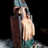Religious sculpture, saint from the 17th century.
