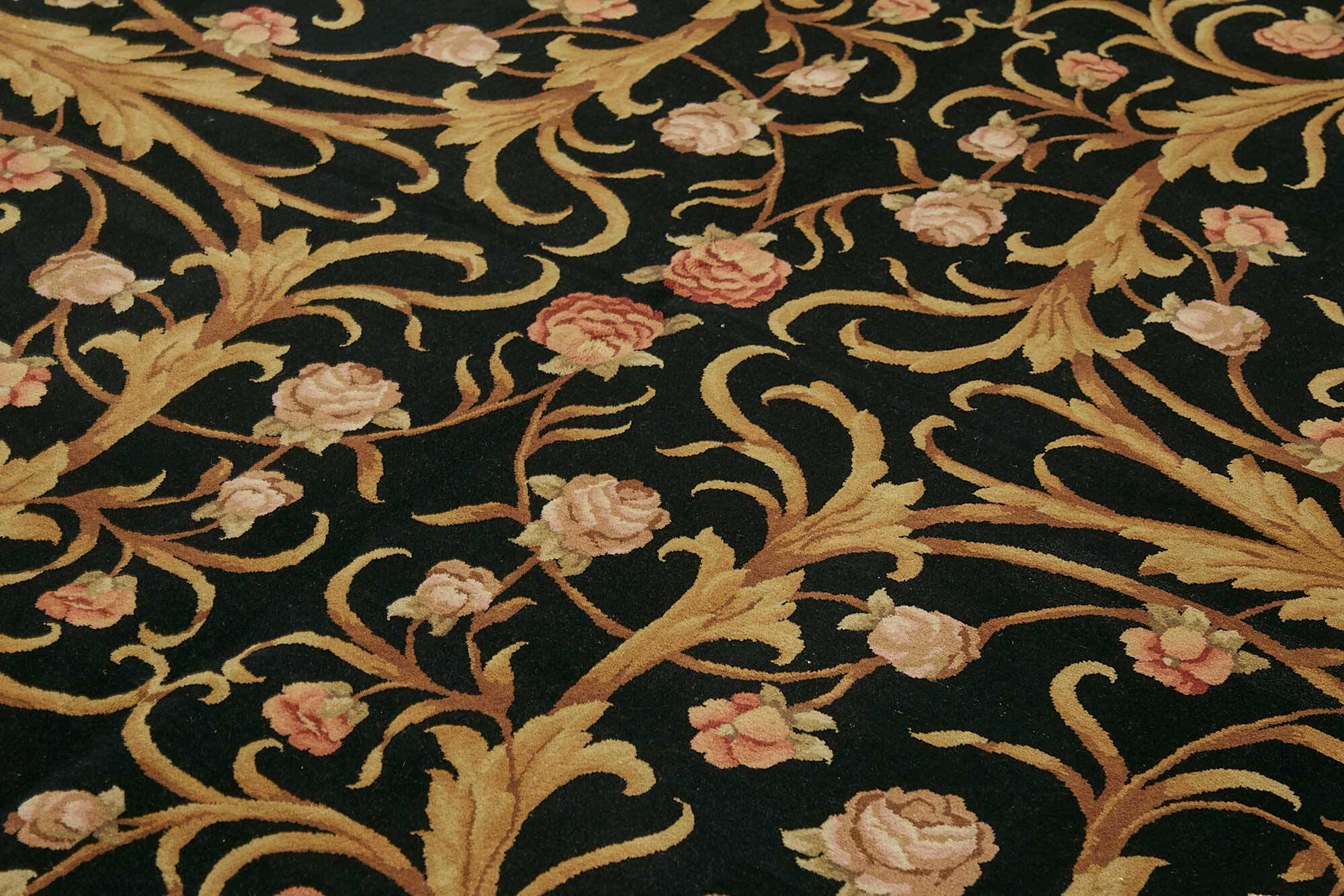 Turkish Handknotted Wool Oushak Rug 274 cm x 375 cm