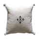 White Moroccan cotton cushion