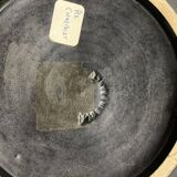 Wall plate by Pol Chambost with leaf pattern.