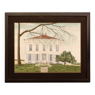 Aquarelle par Francine Leuridan, France 1986