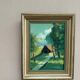 Swedish Mid-Century Oil on panel – "In Sunlight Glade" by Ivan Bauer