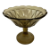 Large footed glass Art Deco moulded bowl