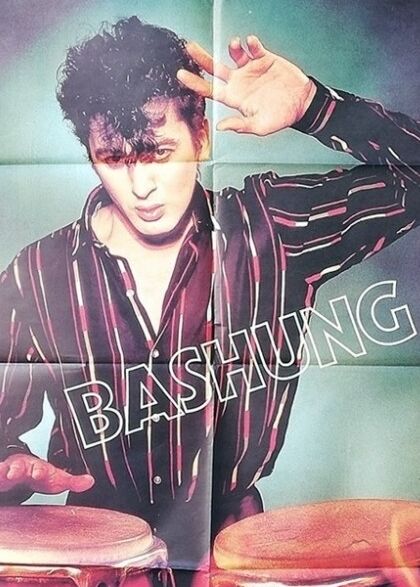 Old vintage concert poster Bashung 80x120
