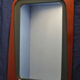 Swedish mirror mahogany Atelje Glas och wood 1960 - 52x82cm
