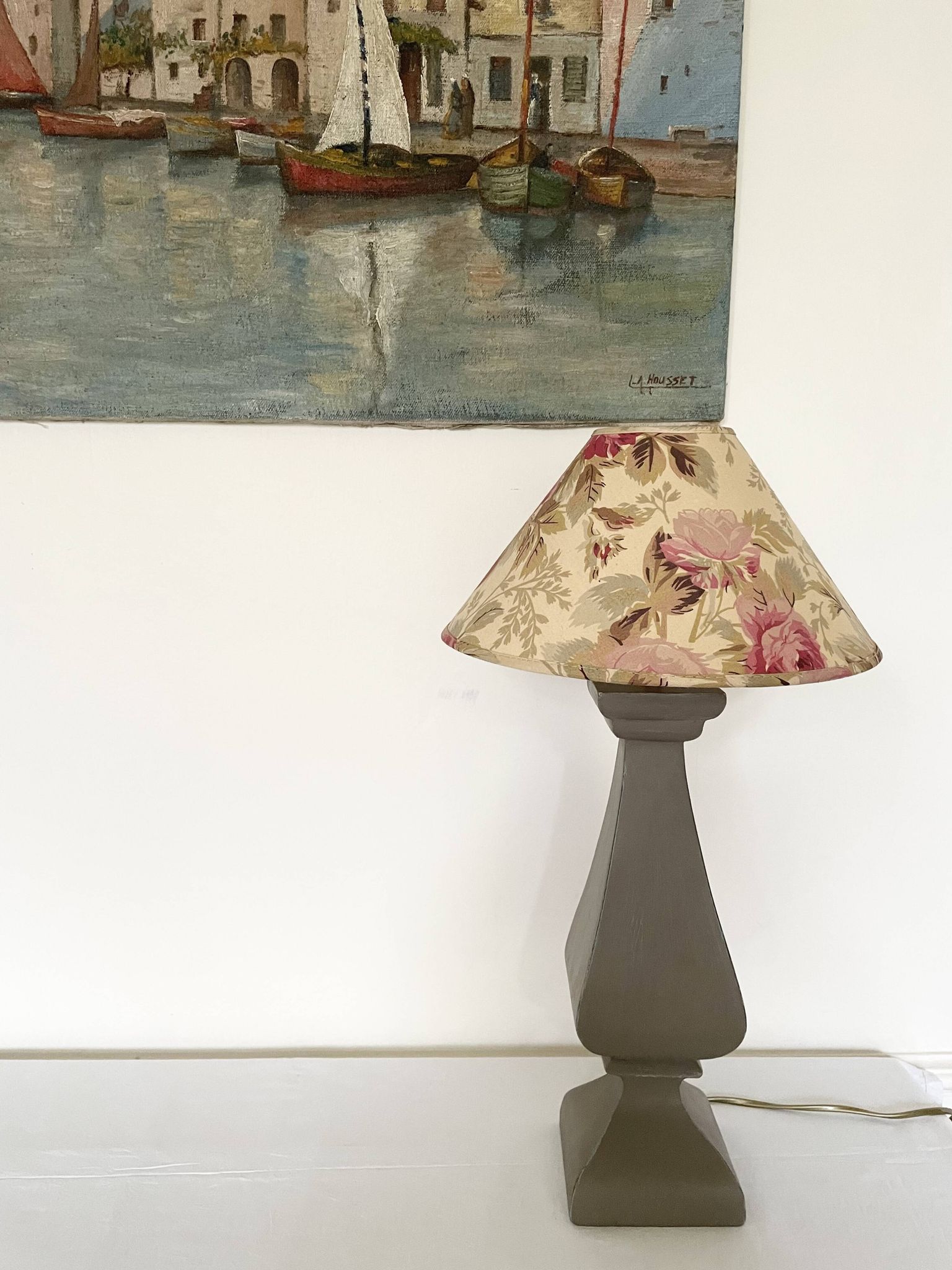 Lampe bois tourné