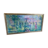 Oil painting painting