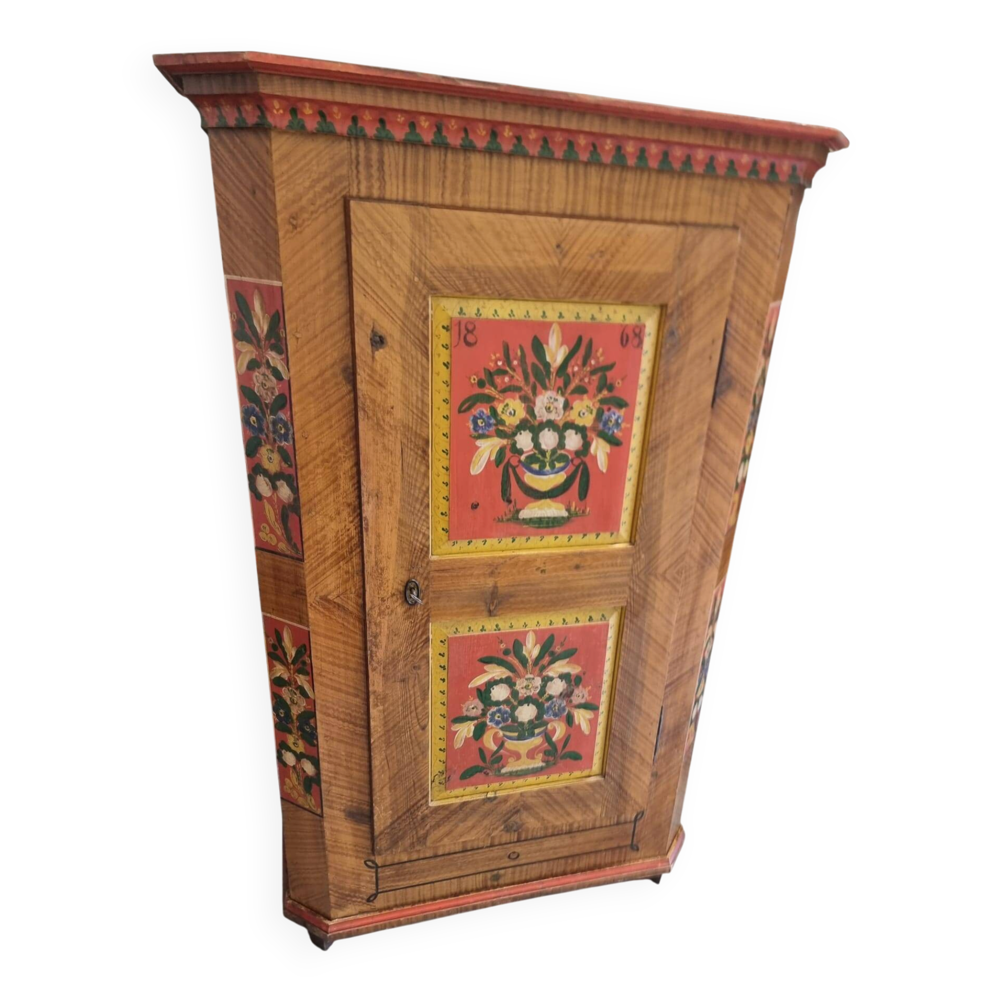 Armoire Alsacienne peinte à la main