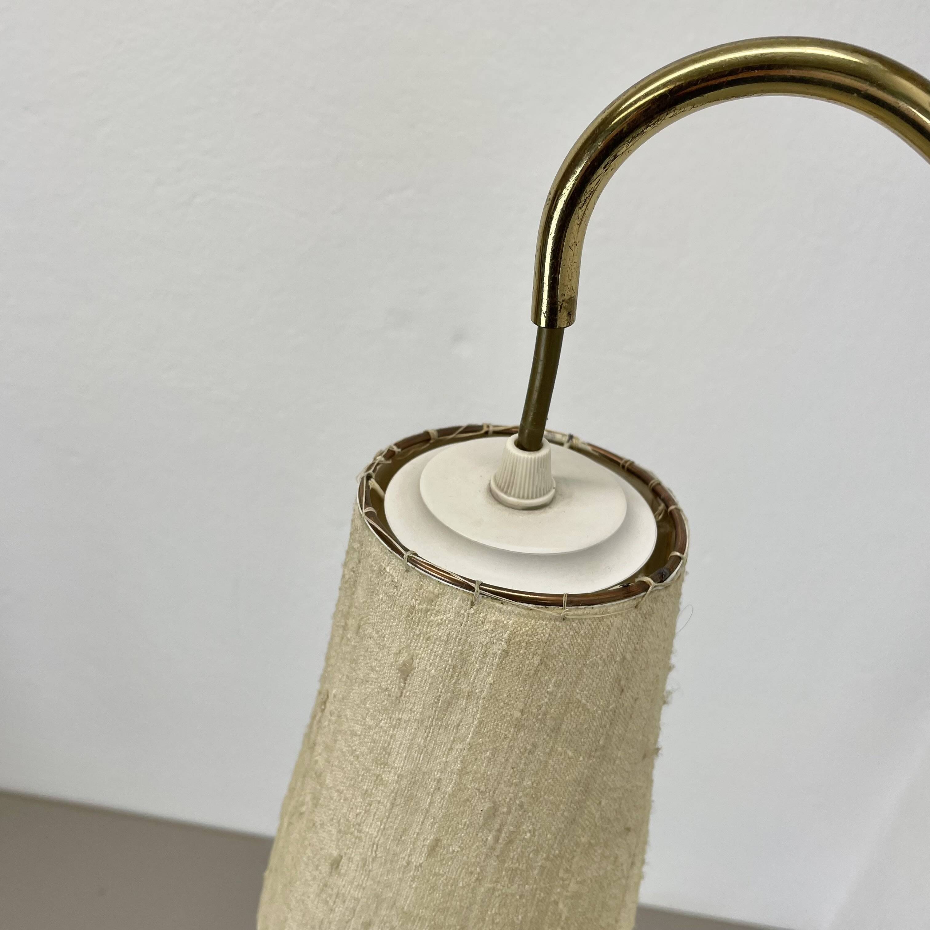 Minimalist Adjustable Swing Arm counterweight Brass Wall Light, Germany 1950