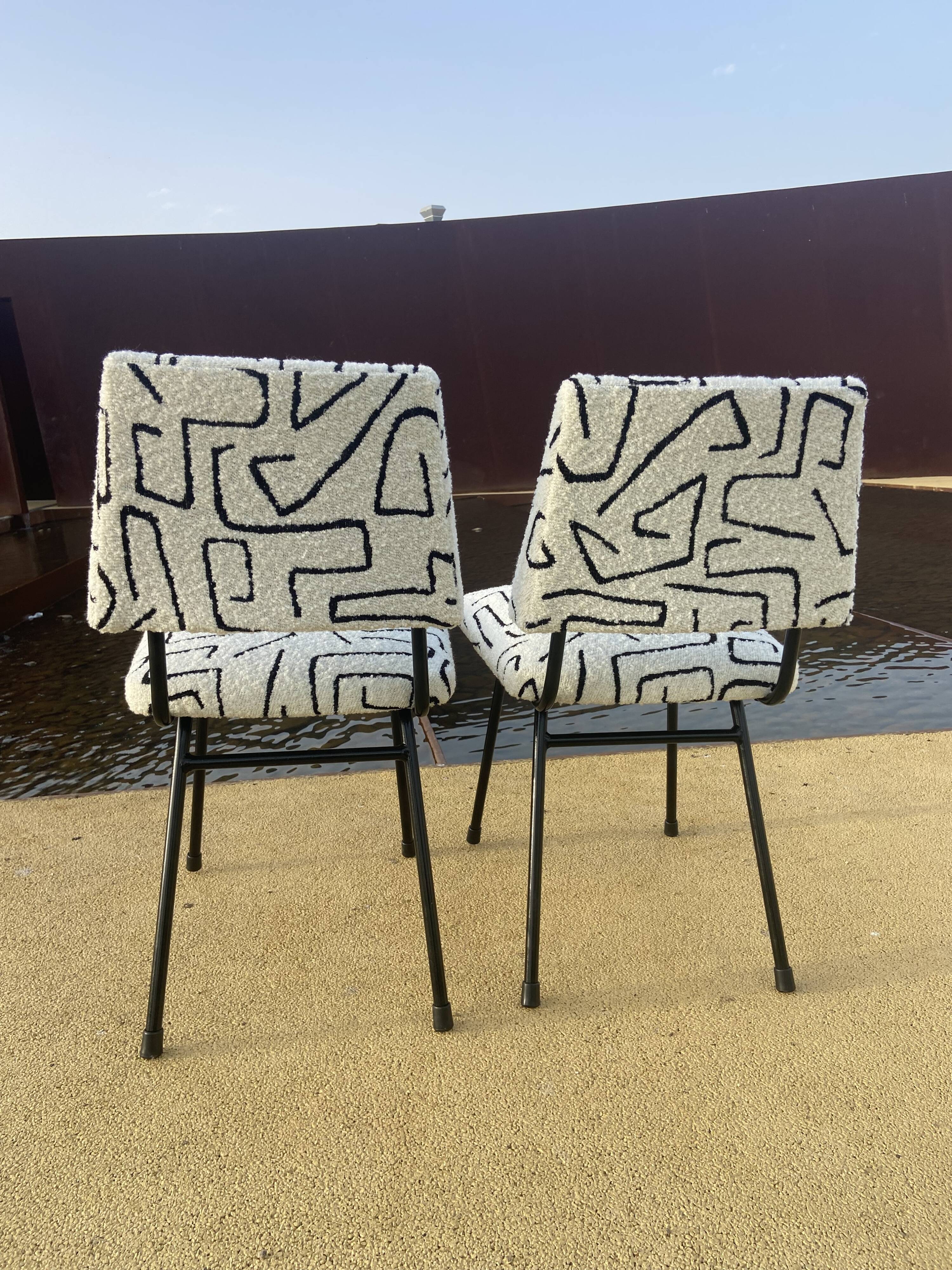 Paire de chaises des années 50