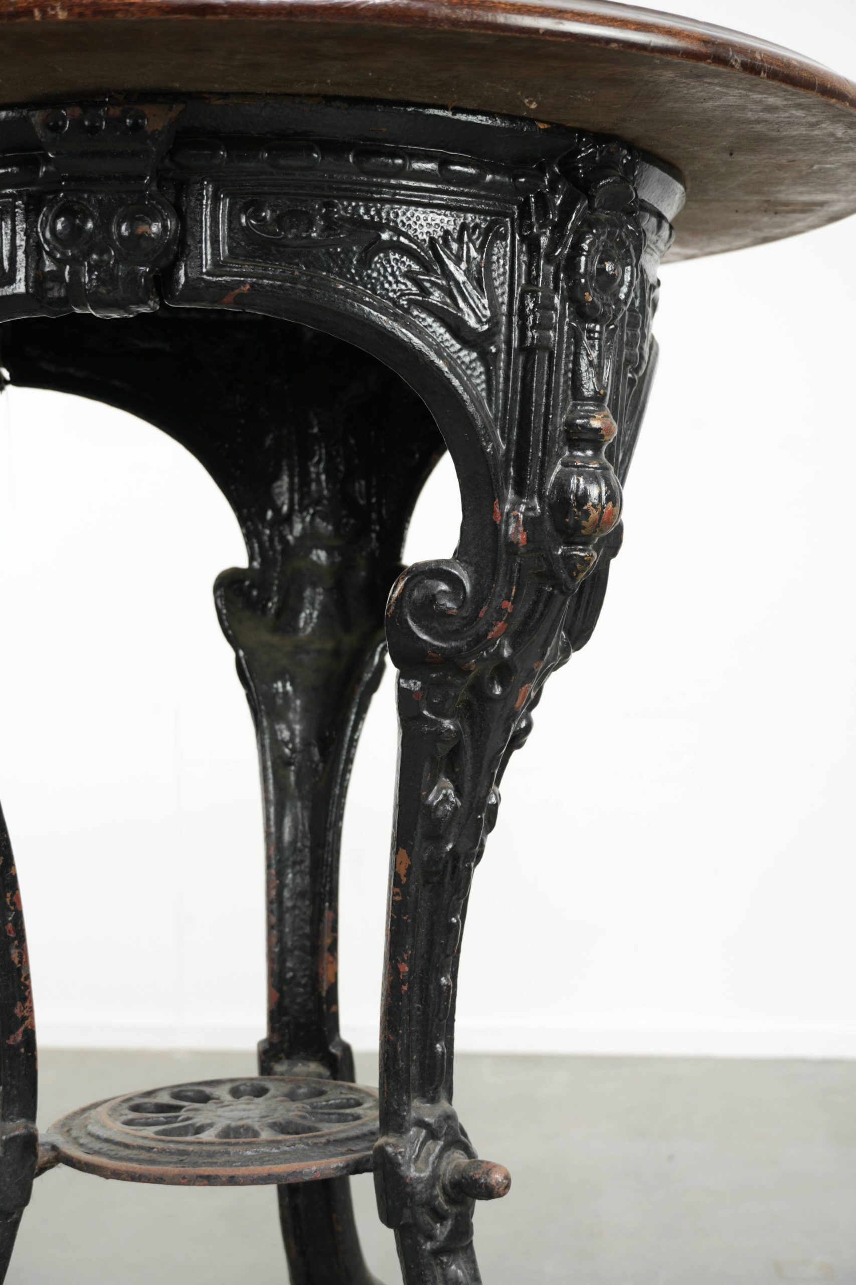 Antique English pub/bistro/side table from the 19th century