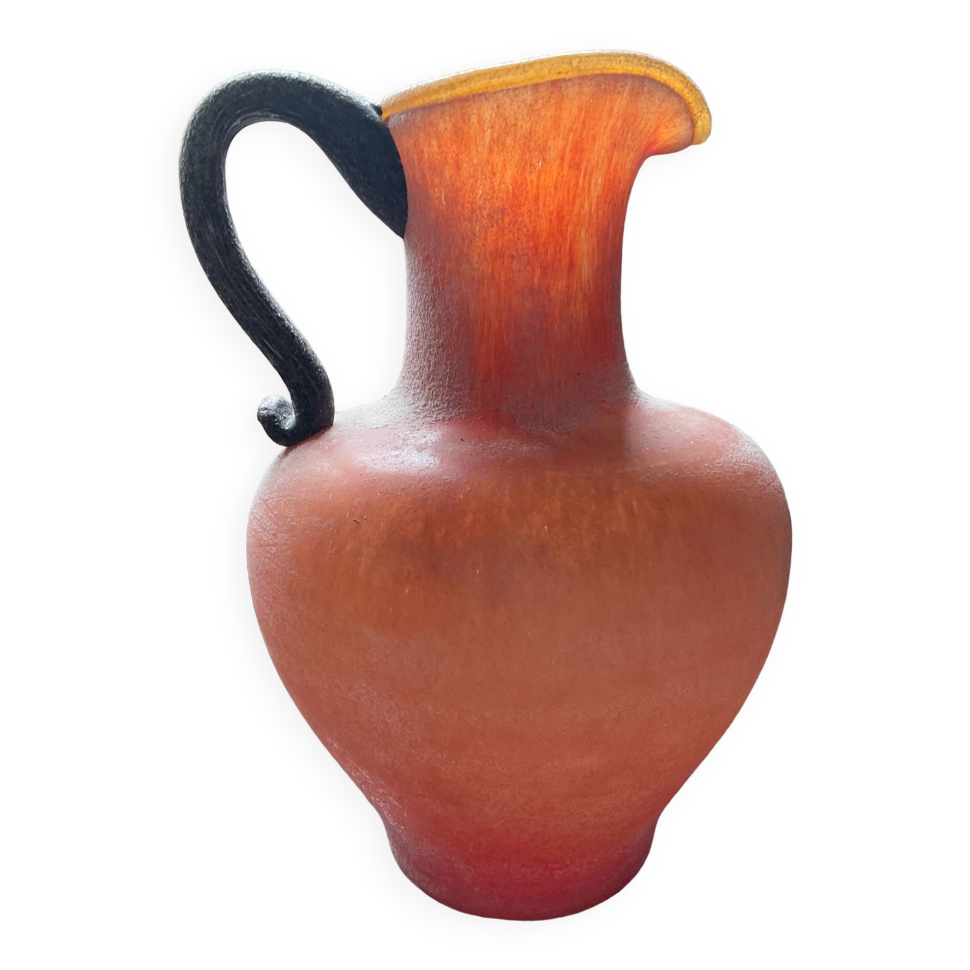 Vintage Scavo jug vase in Murano glass