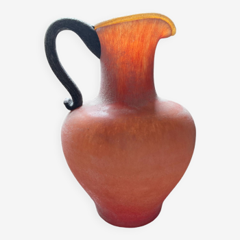 Vintage Scavo jug vase in Murano glass