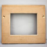 Marco barroco vintage de madera y paspartú hecho a mano.