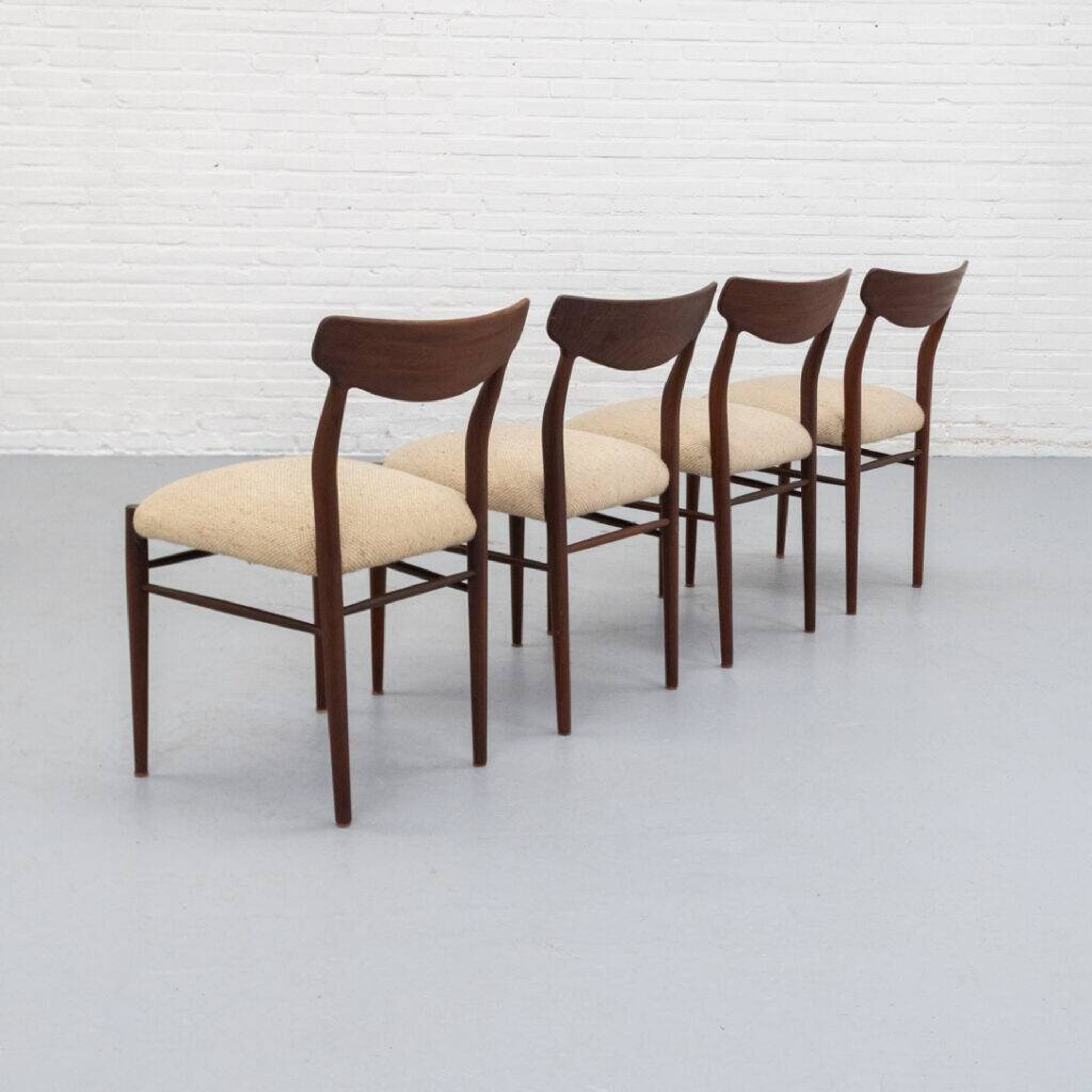 Set of 4 dining chairs by Lübke, 1960s