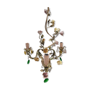 Luste métal peint décor