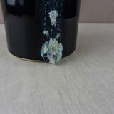 Old roll vase, sea foam, Fat Lava, Vallauris