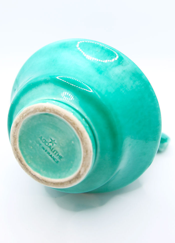 Pitcher made in France Magdalithe green blue