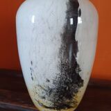 Large mouth-blown vase La Rochère