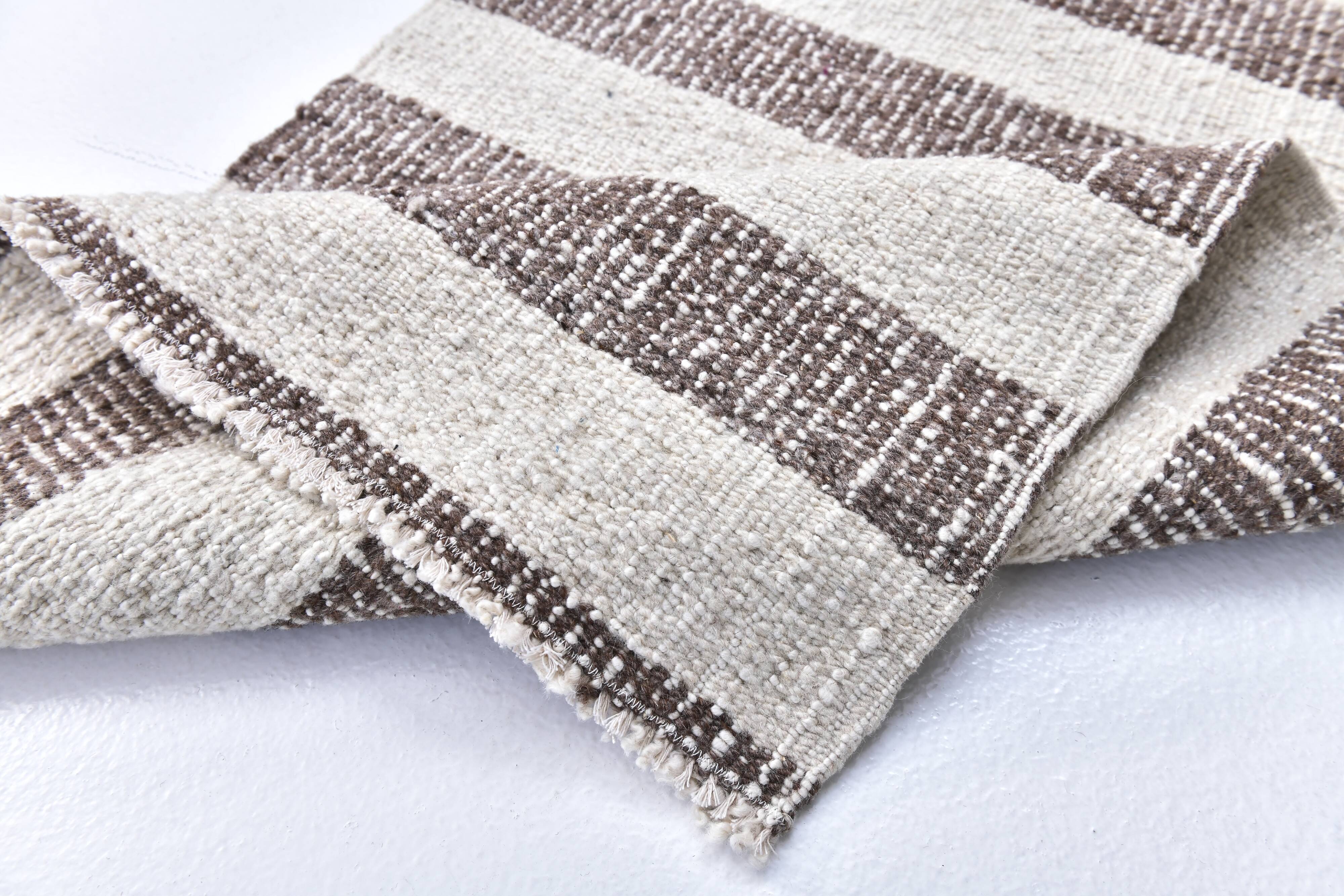 runner kilim carpet, runner wool kilim rug 207x72 cm natural wool rug