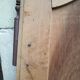 Double antique walnut closet doors