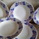 Six old plates in Sarreguemines of the "Turbigo" service