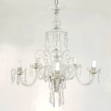 Bohemian Cut Lead Crystal Chandelier, 1930s
