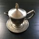 Classic silver metal creamer