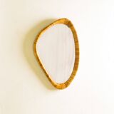 Midcentury Modern Style Rattan Wall Mirror