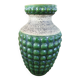 Grand vase allemand en faïence émaillée, Années 1950
