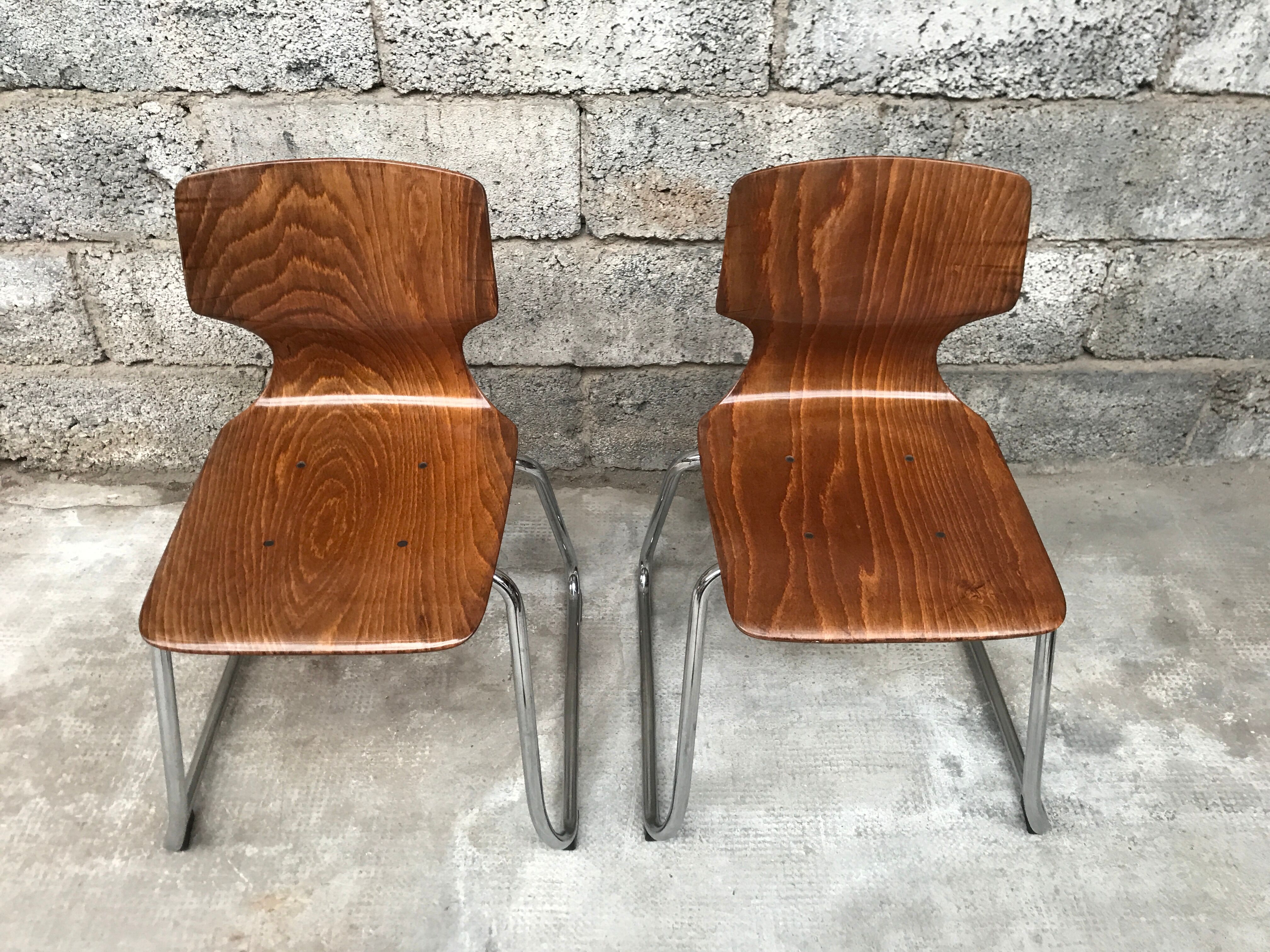 Pair of children's chair Pagholz Flototto