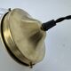 Old round pendant light 18 cm in vintage opaline