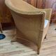 Fauteuil rotin Lloyd Loom 1980