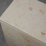 Mid-Century Italian Travertine Console, 1980s