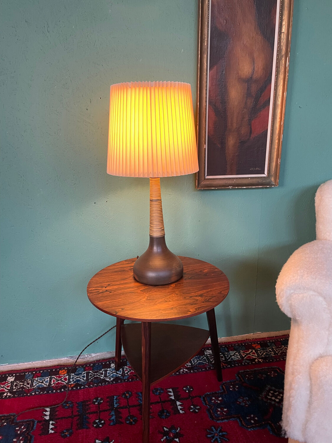 Herman A. Kähler for Le Klint Pottery Table Lamp