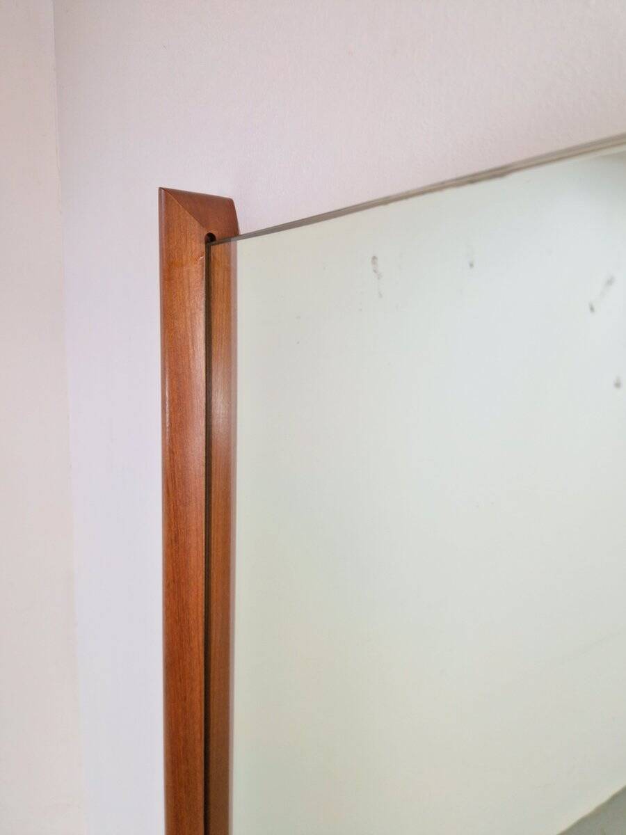 Mid-Century Scandinavian Rectangular Teak Mirror, 1960s