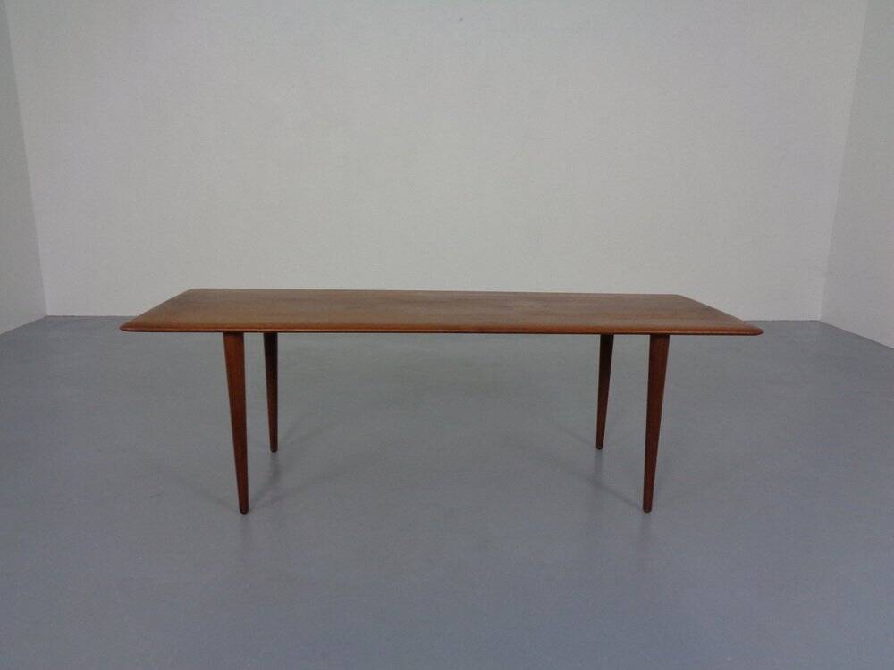 Teak Coffee Table by Peter Hvidt & Orla Mølgaard-Nielsen for Cado, 1960s