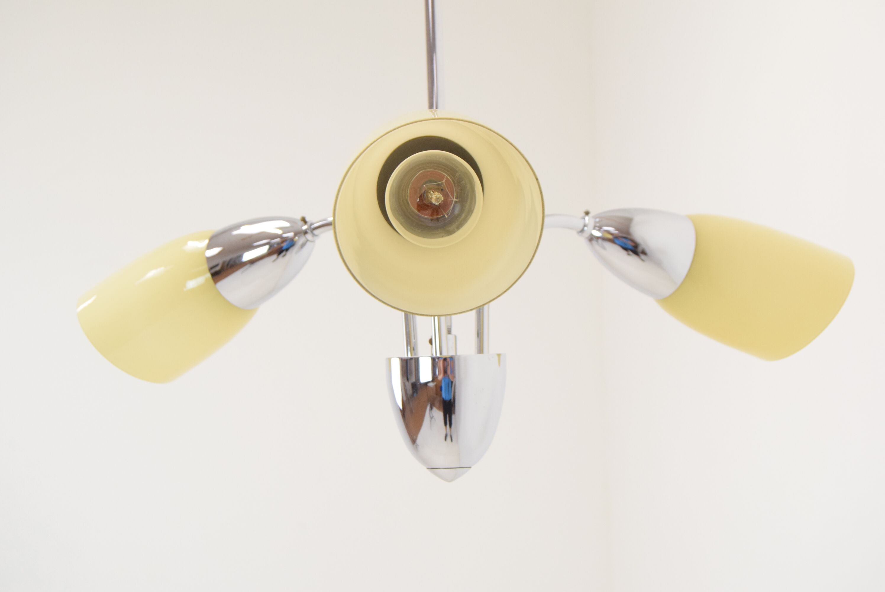 Mid-century Designed Chandelier by Elektroinstala Decin,Czechoslovakia,1970's.