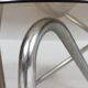 French tubular steel coffee table, 1970s.