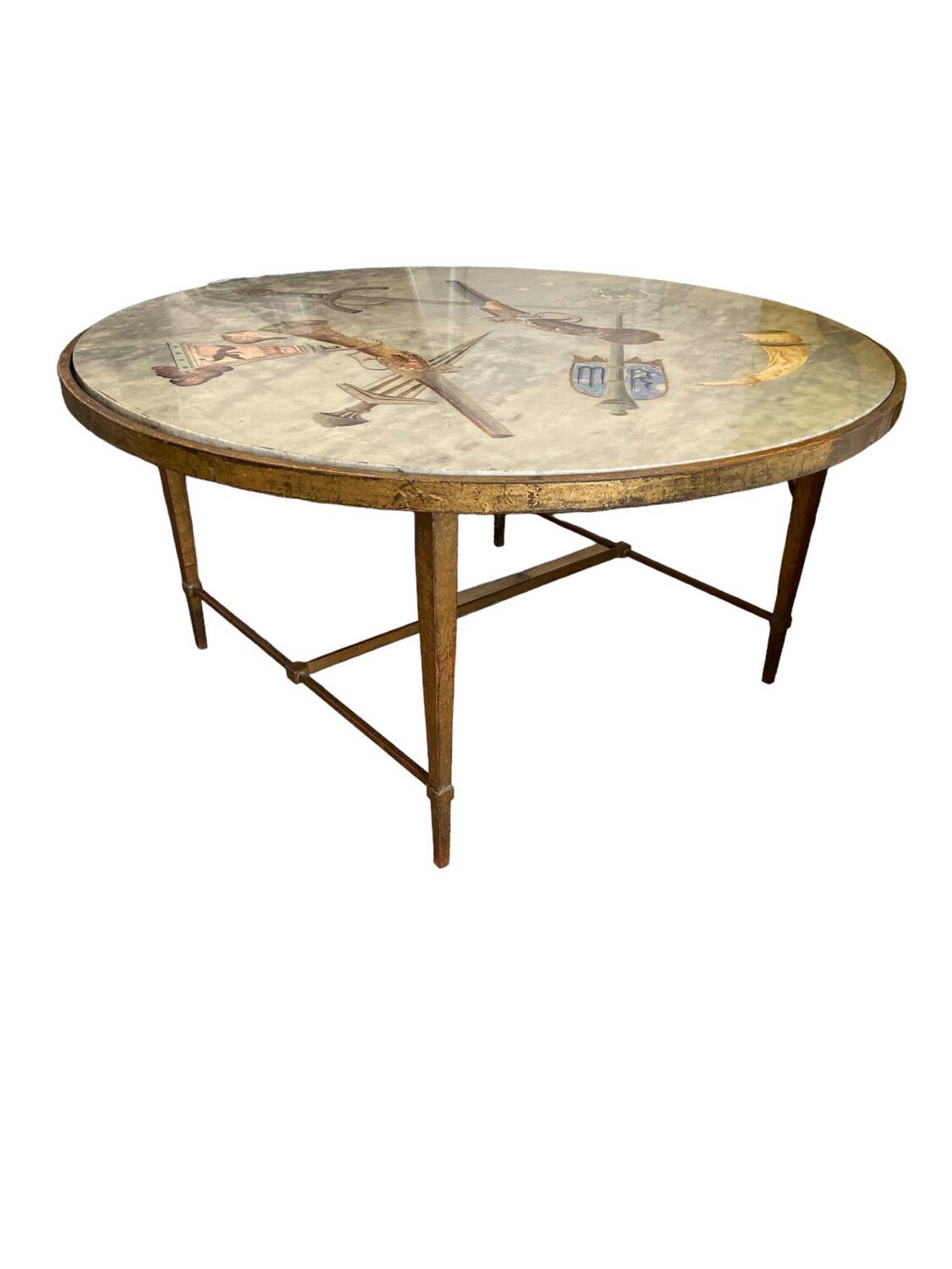 Italian marble painted with pistols and daggers from the NATO