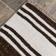 2x10 Modern Striped Turkish Kilim Runner Rug, 69x309Cm